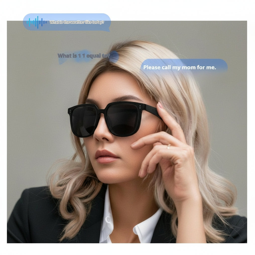 AI Smart Glasses Call Wireless Bluetooth Audio Sunglasses