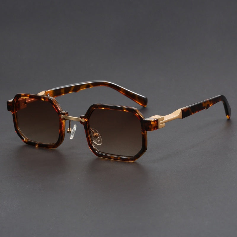 Retro Polygon Exquisite Sun Glasses Women