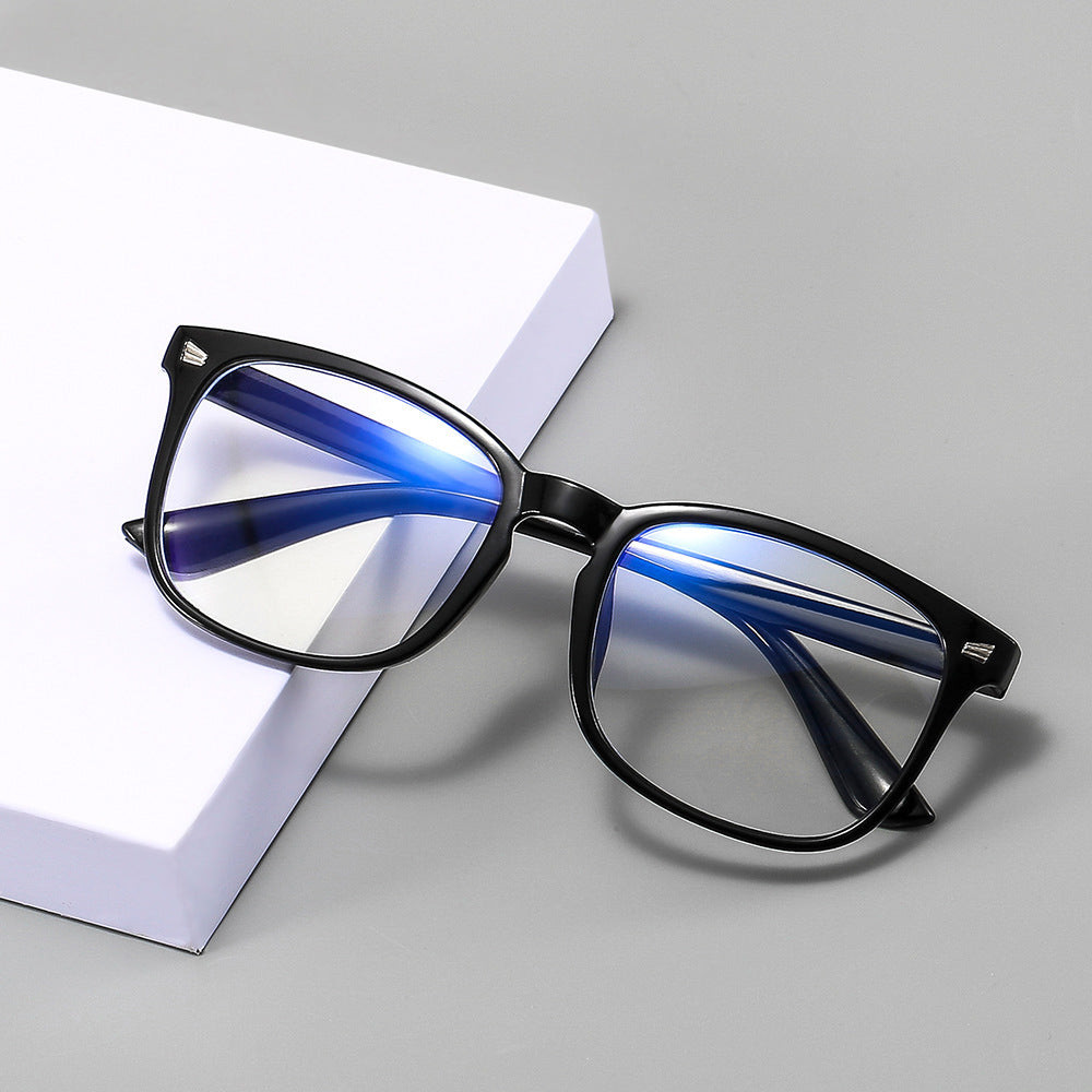 Retro Plain Glasses Women's Anti-blue Ray Glasses
