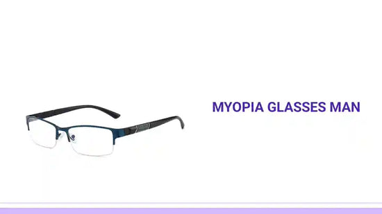 Myopia glasses man by@Outfy