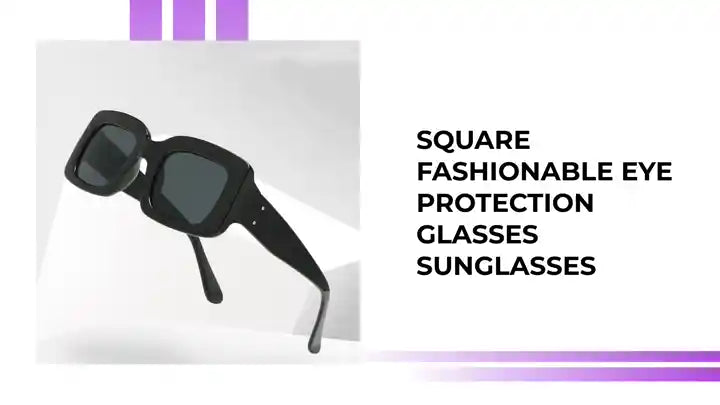 Square Fashionable Eye Protection Glasses Sunglasses by@Outfy