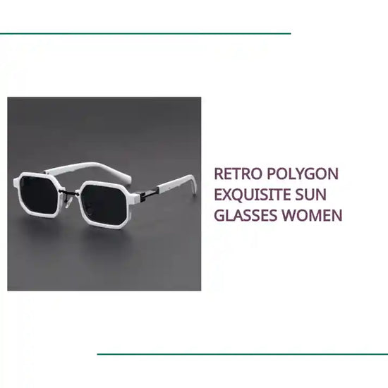 Retro Polygon Exquisite Sun Glasses Women by@Outfy