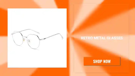 Retro metal glasses by@Outfy
