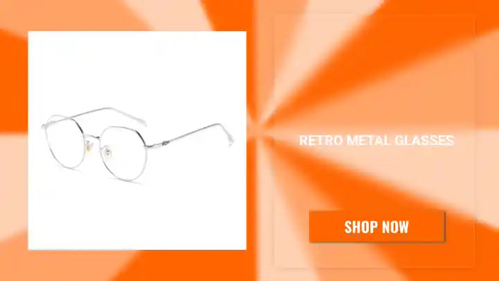 Retro metal glasses by@Outfy