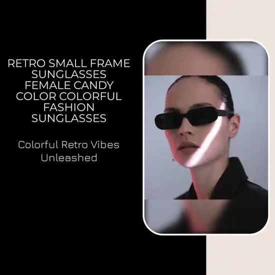 Retro Small Frame Sunglasses Female Candy Color Colorful Fashion Sunglasses by@Outfy