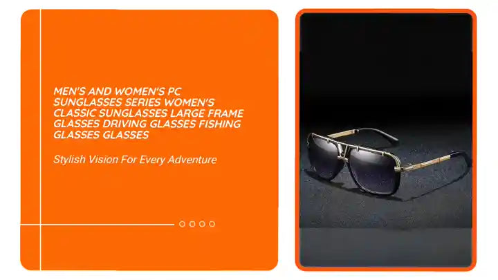 Men's And Women's PC Sunglasses Series Women's Classic Sunglasses Large Frame Glasses Driving Glasses Fishing Glasses Glasses by@Outfy