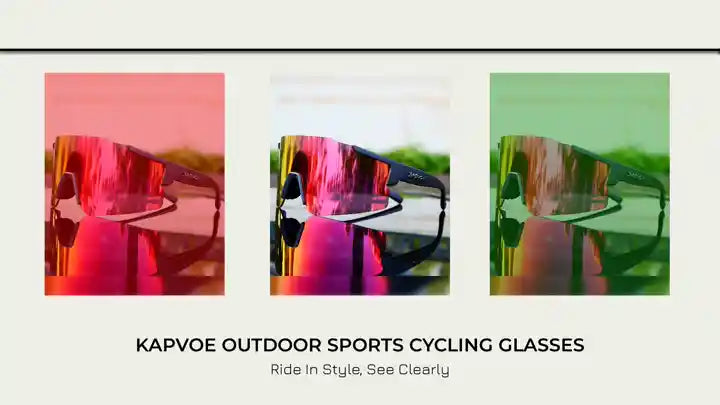 Kapvoe outdoor sports cycling glasses by@Outfy